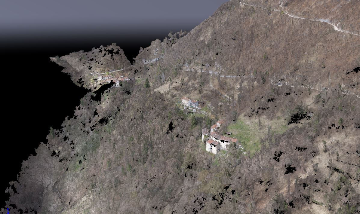 Valle del Rio Freddo: il primo rilievo dei terrazzamenti abbandonati con Droni