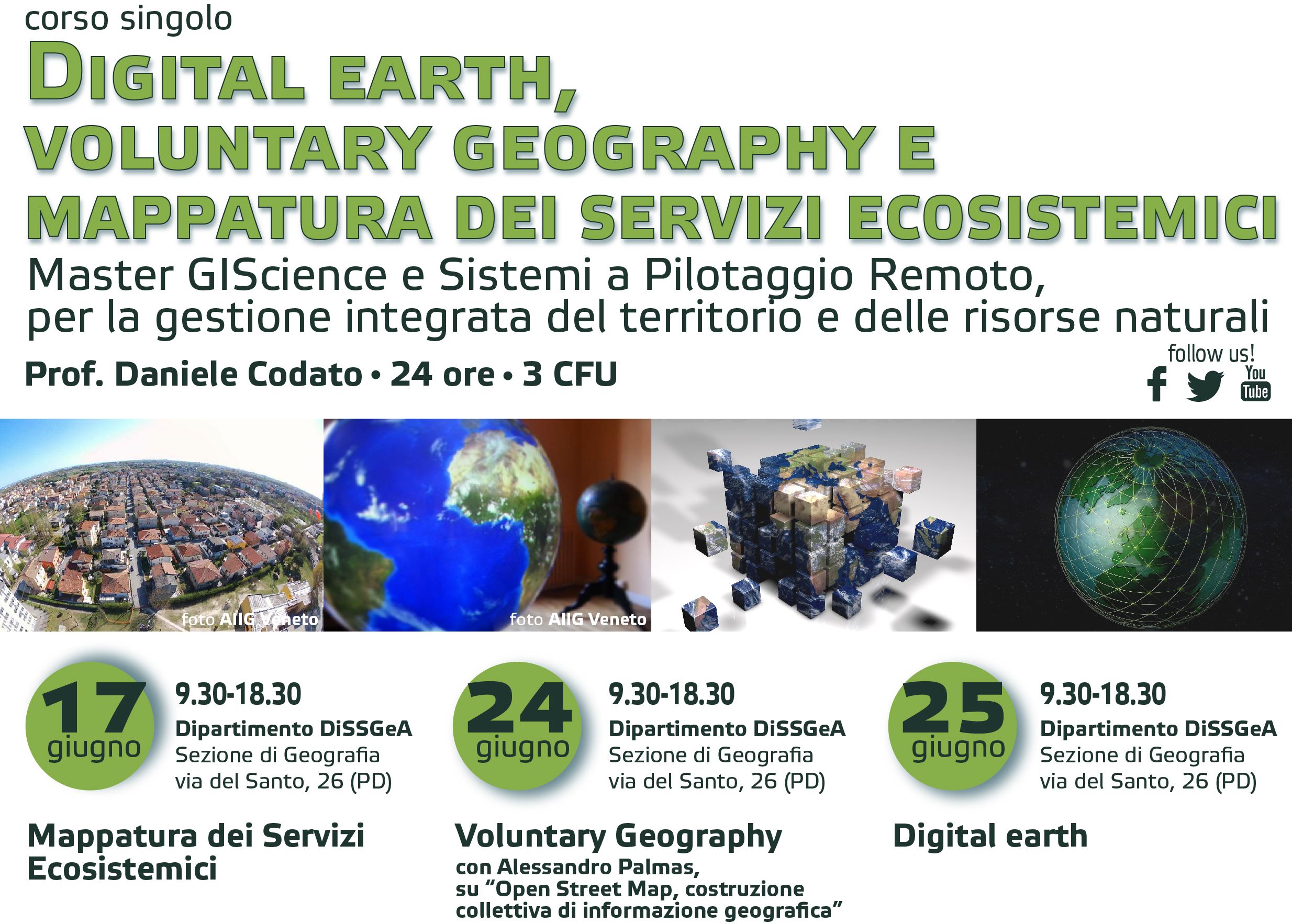 DIGITAL EARTH, VOLUNTARY GEOGRAPHY E MAPPATURA DEI SERVIZI ECOSISTEMICI
