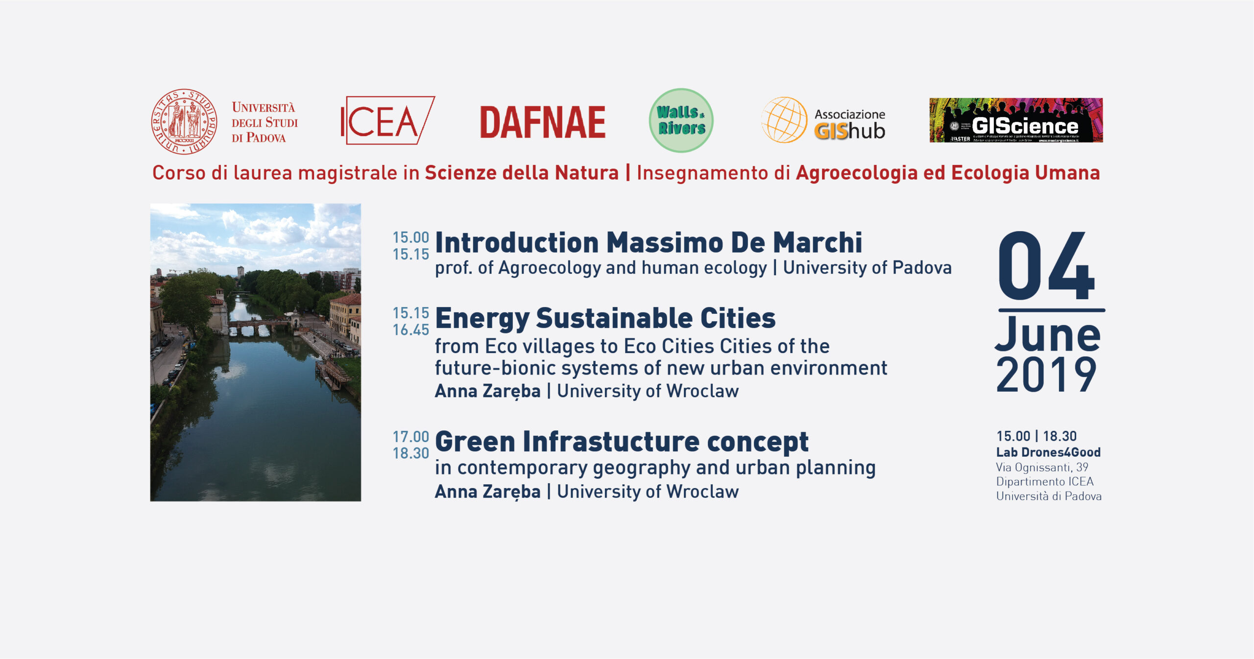 Seminario Energy Sustainable Cities and Green Infrastucture
