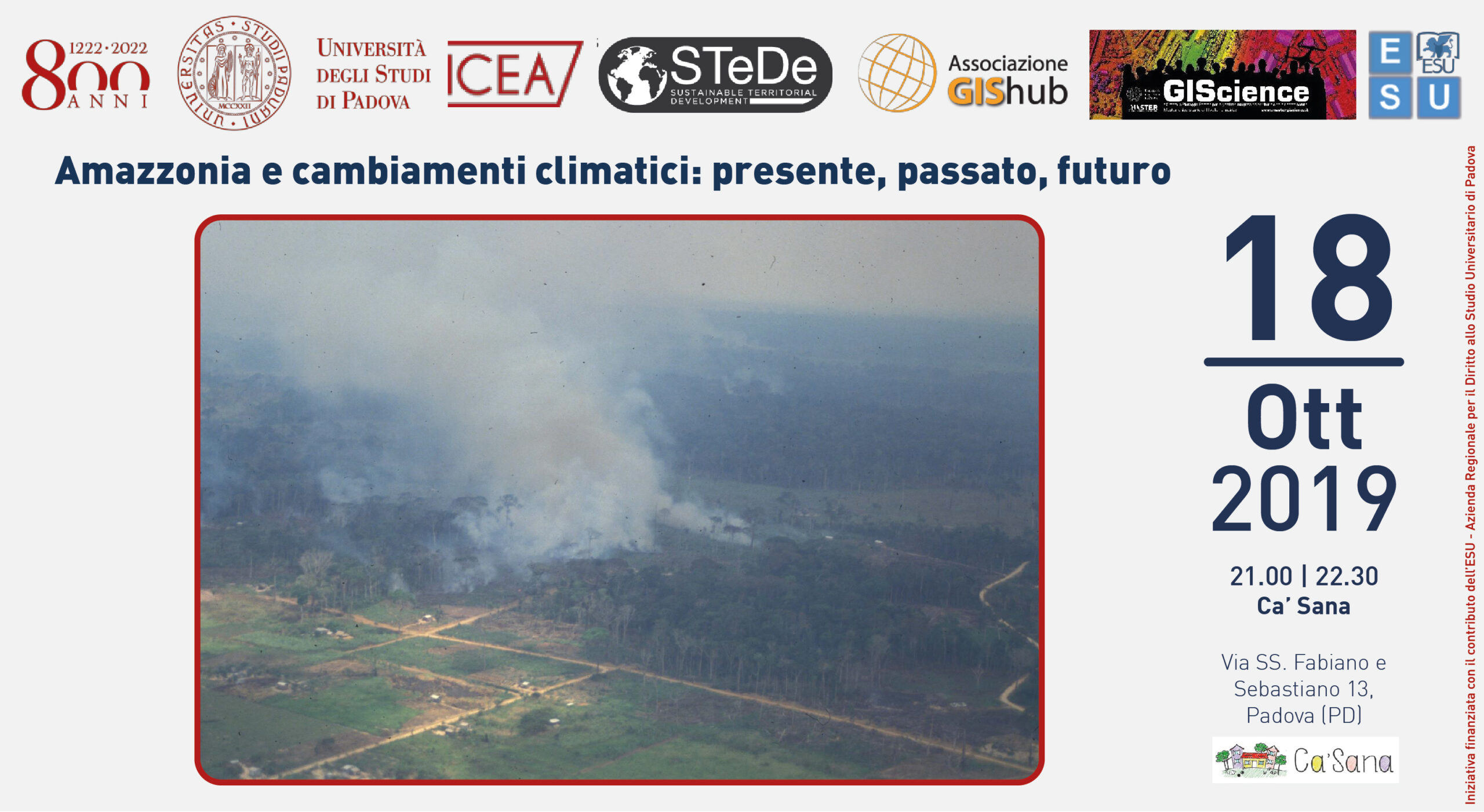 Amazzonia e cambiamenti climatici: presente, passato, futuro