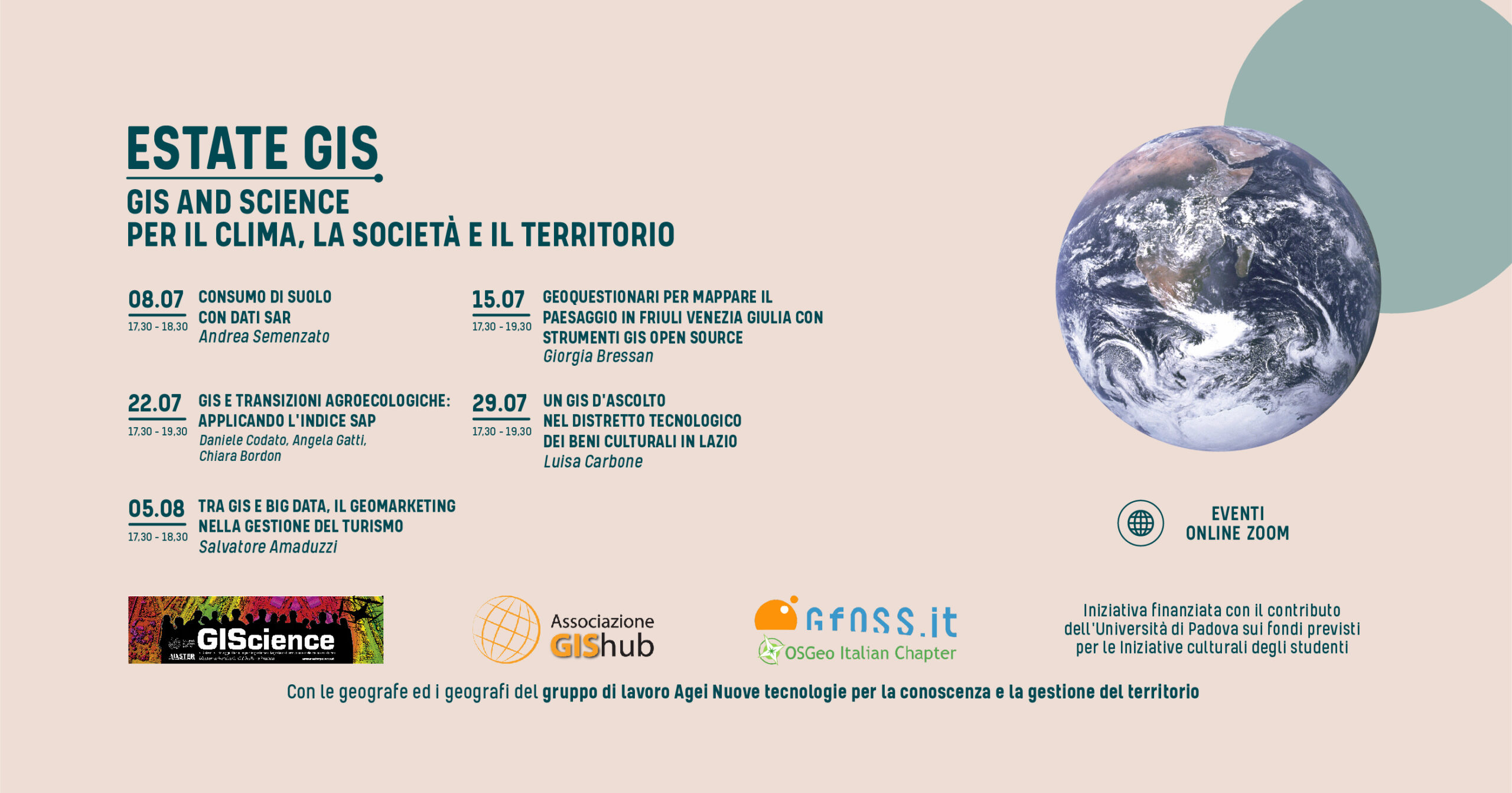 ESTATE GIS 2020 | Continua il ciclo di seminari online per frequentare la GIScience anche d’estate