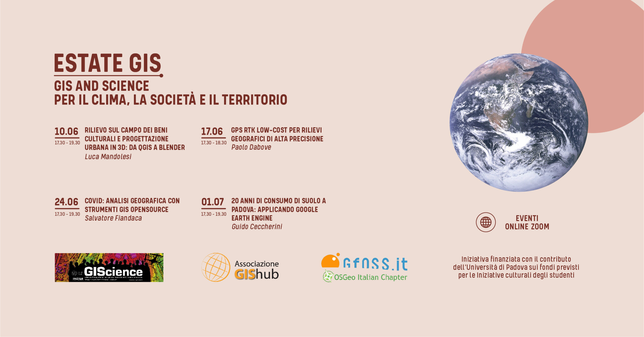 ESTATE GIS 2020 | Ciclo di seminari online per frequentare la GIScience anche d’estate
