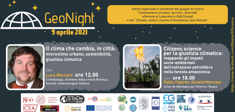 Geo Night: La Notte Mondiale della Geografia 2021 – Tra Padova e Amazzonia