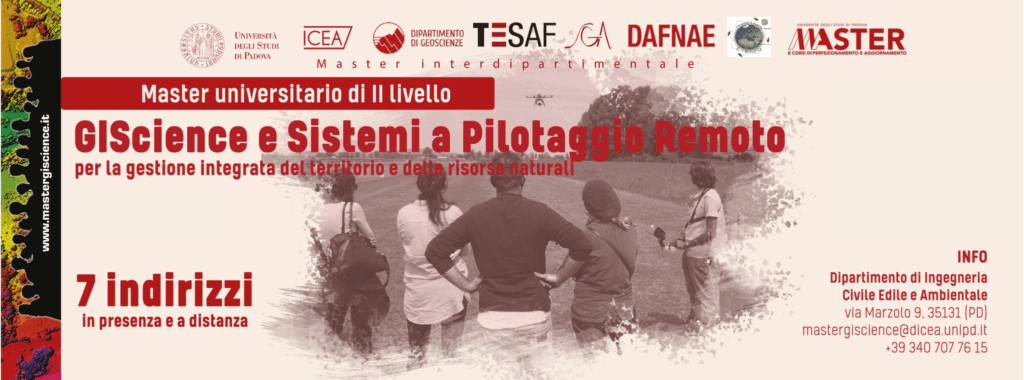 11a Edizione del Master GIScience e SPR