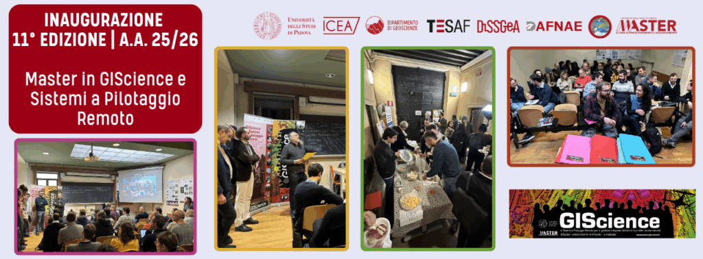 Il Master GIScience e SPR ha inaugurato la 11° Edizione