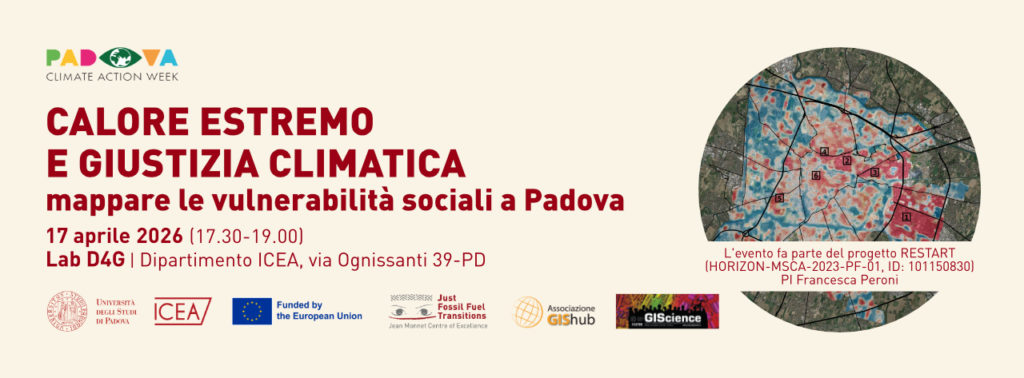 Calore estremo e giustizia climatica: mappare le vulnerabilità sociali a Padova