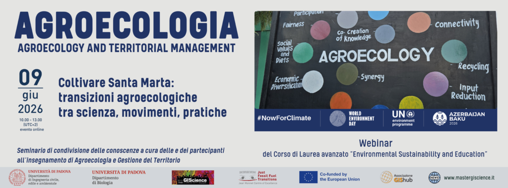 Webinar di Agroecologia - Coltivare Santa Marta: transizioni agroecologiche tra scienza, movimenti, pratiche