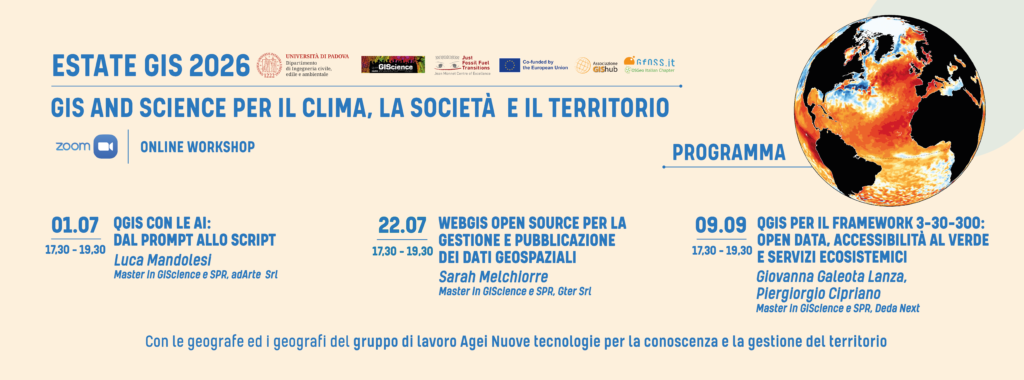 Estate GIS 2026 - Workshop di GIScience